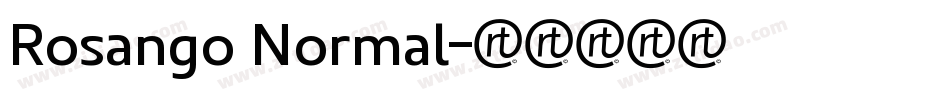 Rosango Normal字体转换